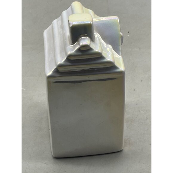 iridescent Christmas house bow village decoration 4x3x5.5" READ - Picture 7 of 8